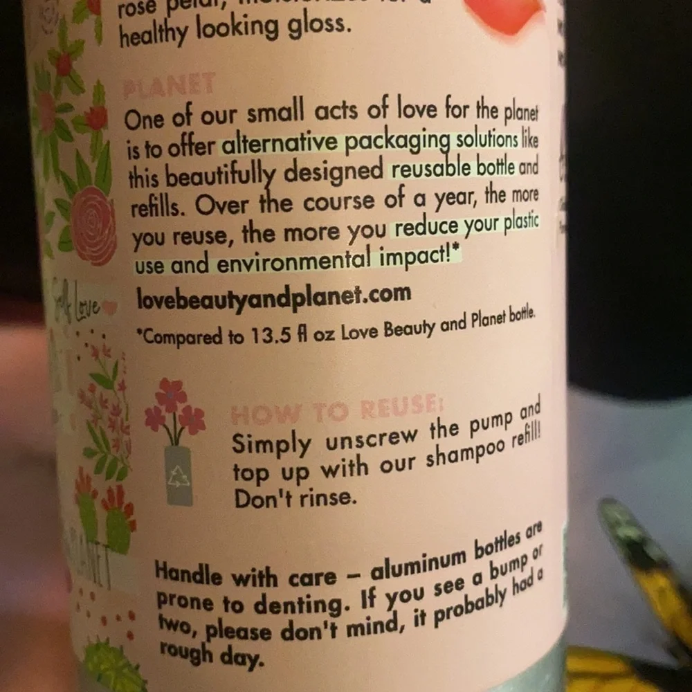 Updated: Love Beauty & Planet Shampoo & Conditioner Bundle Vegan Unisex